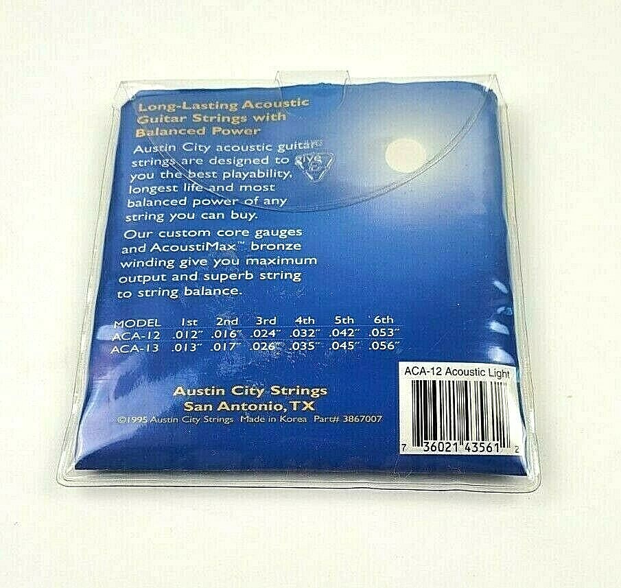 Austin City Strings ACA-12 Bronze Acoustic Guitar Strings Light