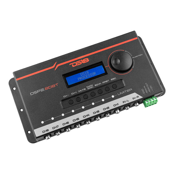DS18 DSP2.8DBT DSP Car Crossover Equalizer 8-Channel Digital Processor Bluetooth
