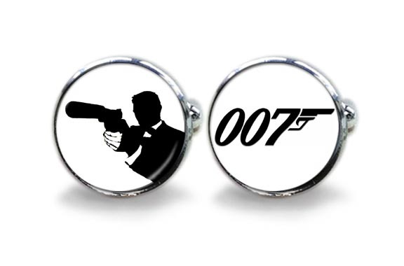 James Bond 007 Silhouette Cufflinks