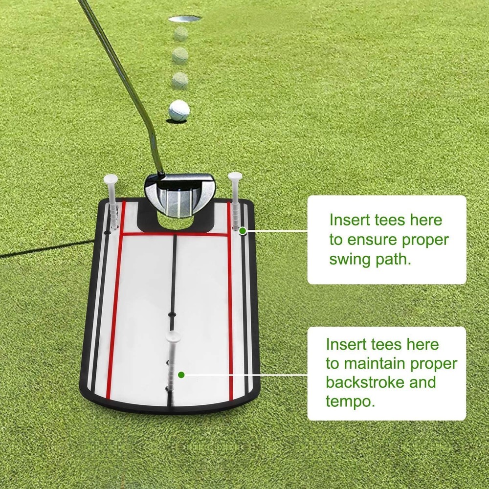 HH-GOLF Golf Putting Alignment Mirror, Portable Putting Training Aid, Improve...