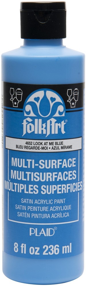FolkArt Multi-Surface Acrylic Paint 8oz-Look At Me Blue