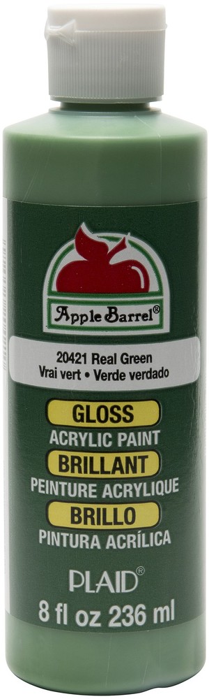 Apple Barrel Gloss Acrylic Paint 8oz-Real Green