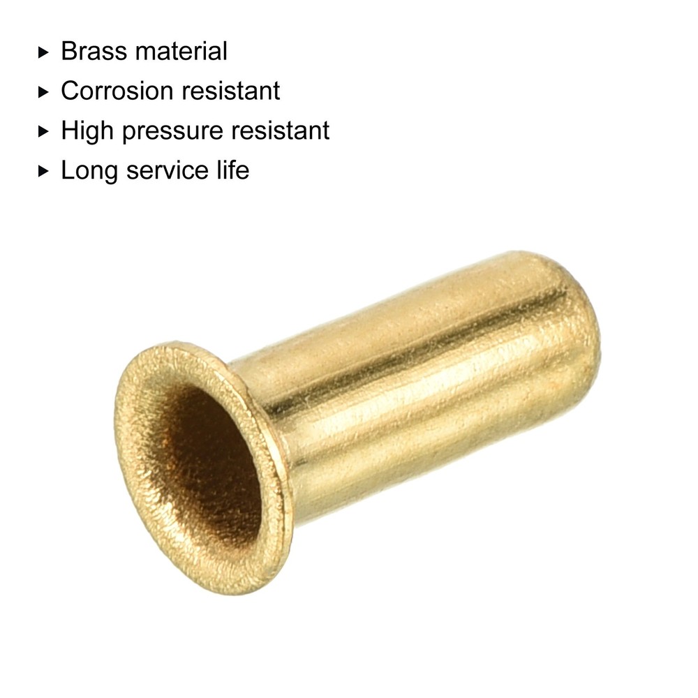 20pcs 4mm Tube Brass Compression Insert Tube Support Compression Sleeve Fitting