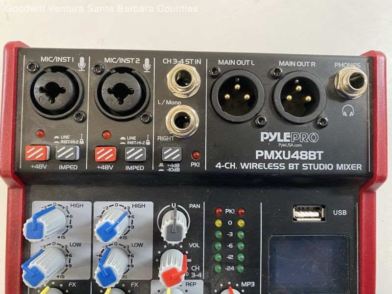 PylePro PMXU48BT 4-Channel Wireless BT Studio Mixer - Read