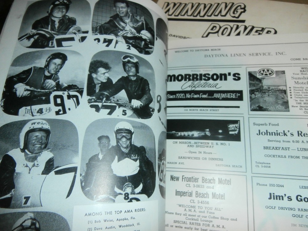 1964 Daytona Motorcycle Classics Races Program