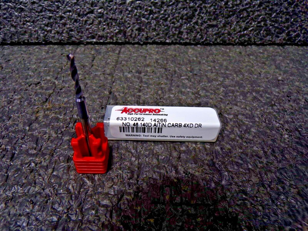 Accupro #46 140° Point Solid Carbide Jobber Drill Bit(TS)