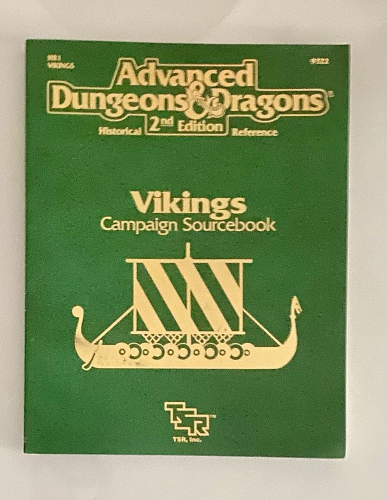 AD&D Vikings Sourcebook Dungeons And Dragons W/ Map