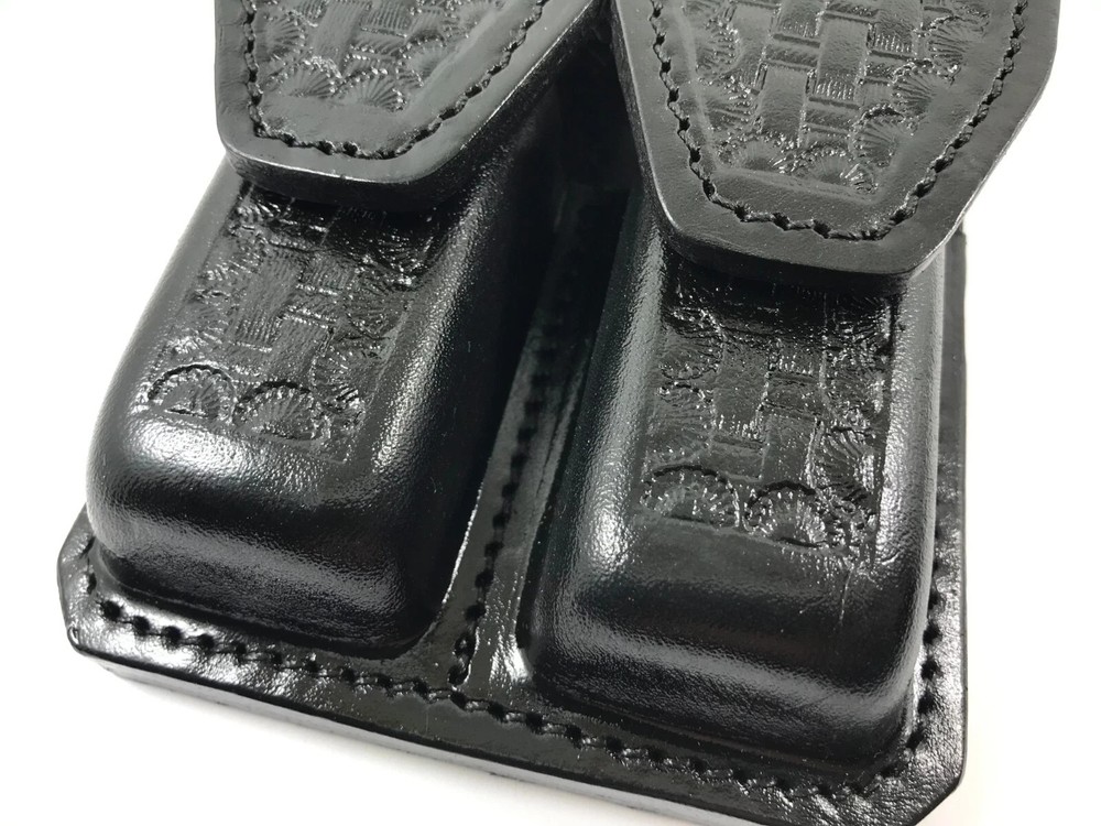 Leather Double Magazine Pouch Holster For Double Stack Magazines