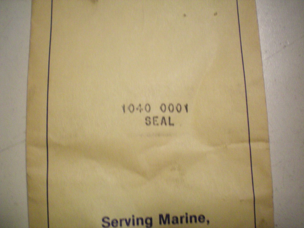 JABSCO #1040-0001 SEAL, FREE FREIGHT