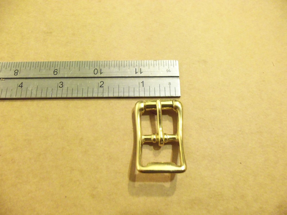 3/4" Solid Brass Middle Bar Roller Buckle (Pack Of 5)