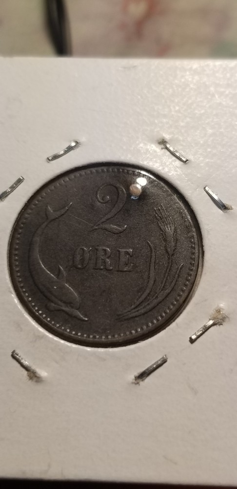 Denmark 1891 2 Ore Coin Idbnn2.