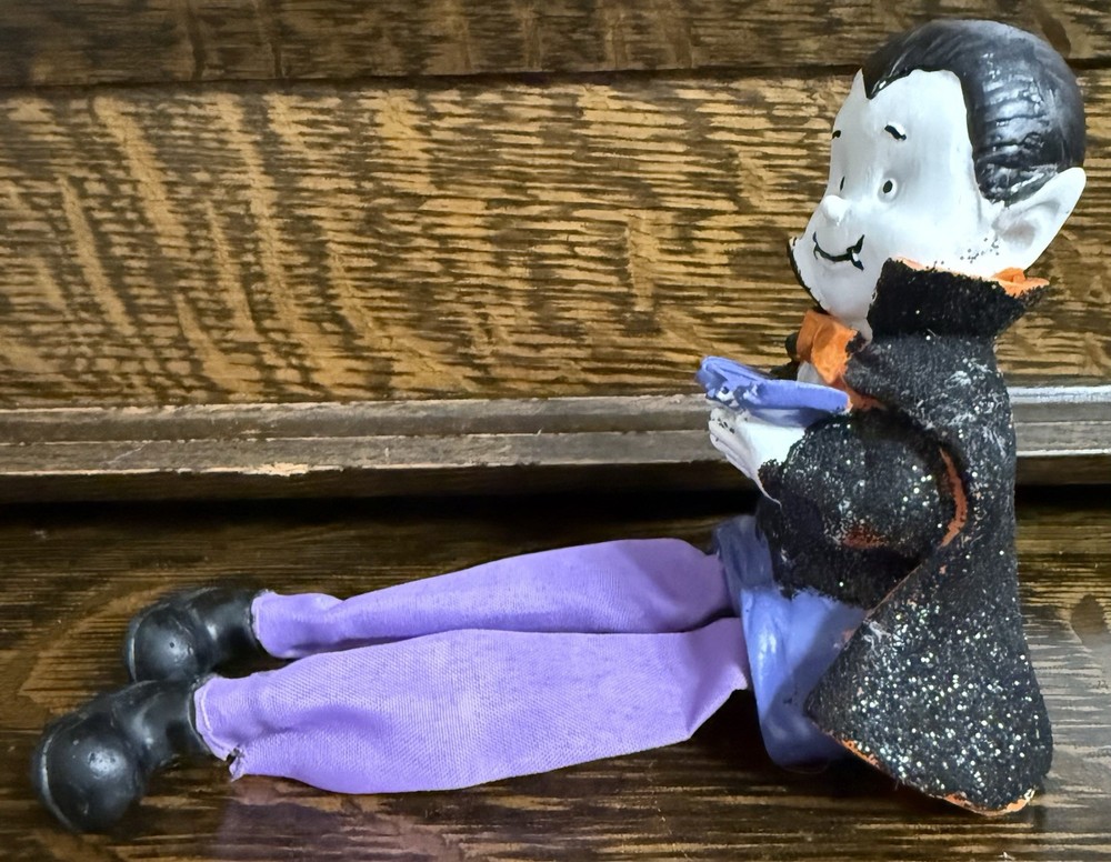 Charming Halloween Vampire Figurine Shelf Sitter