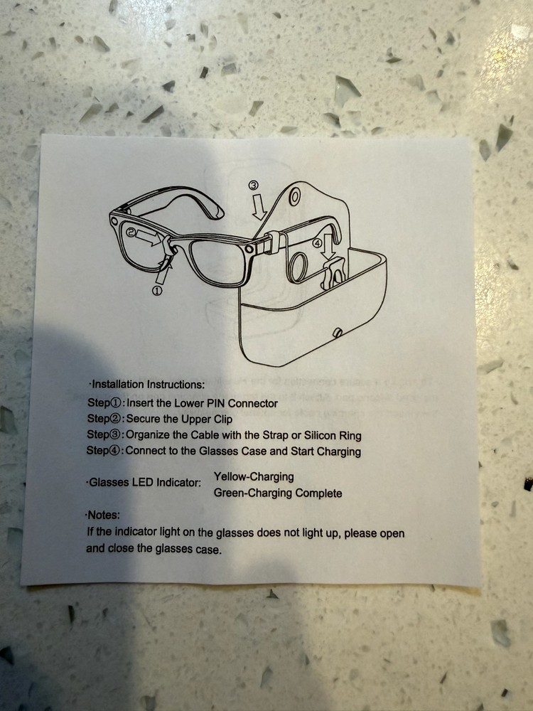 Charging cable pro for ray-bans meta2