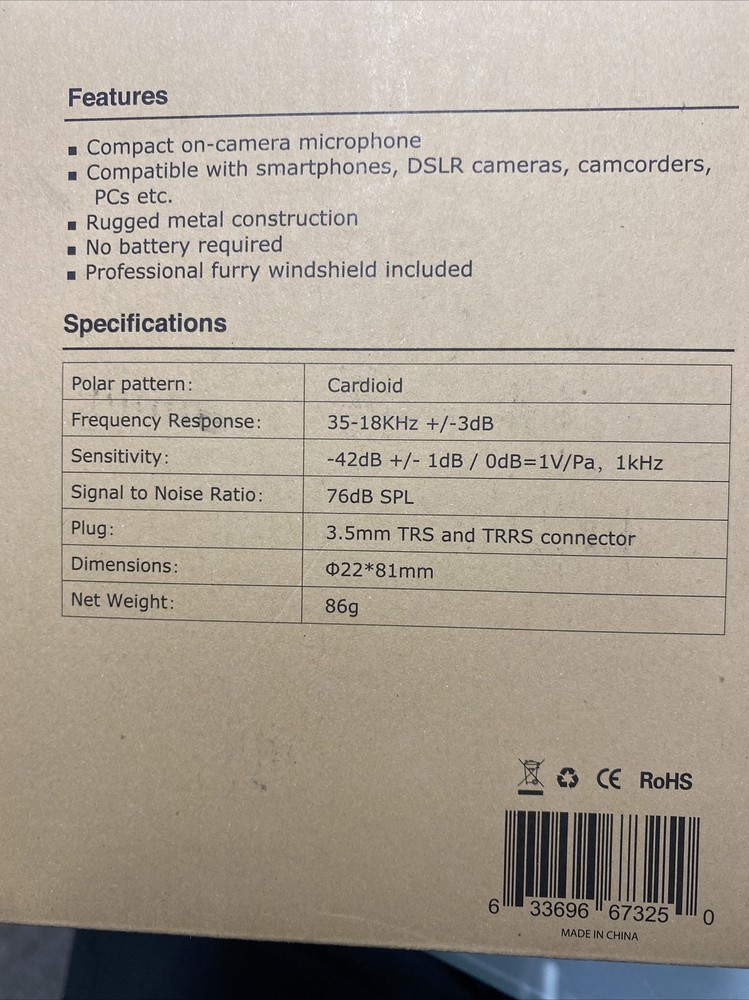 Universal Cardioid Microphone Monrovia Branded