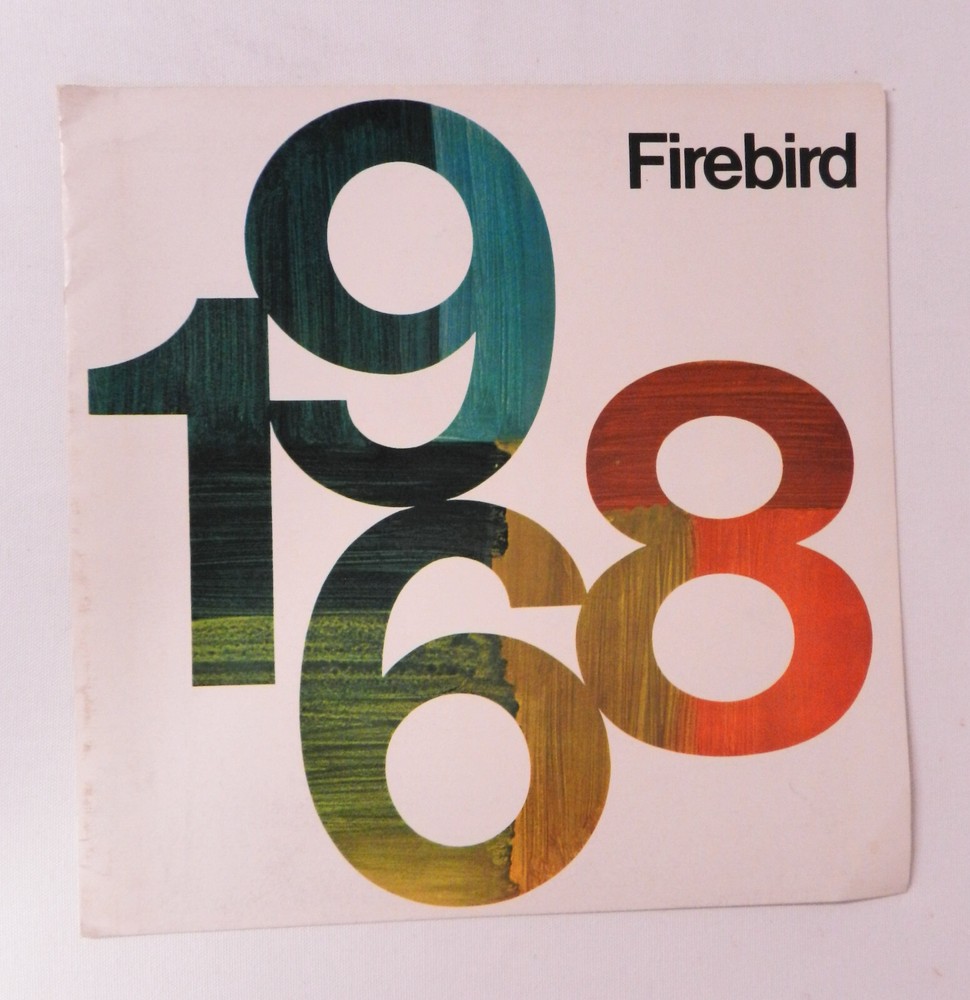 1968 Pontiac Firebird Car Auto Brochure