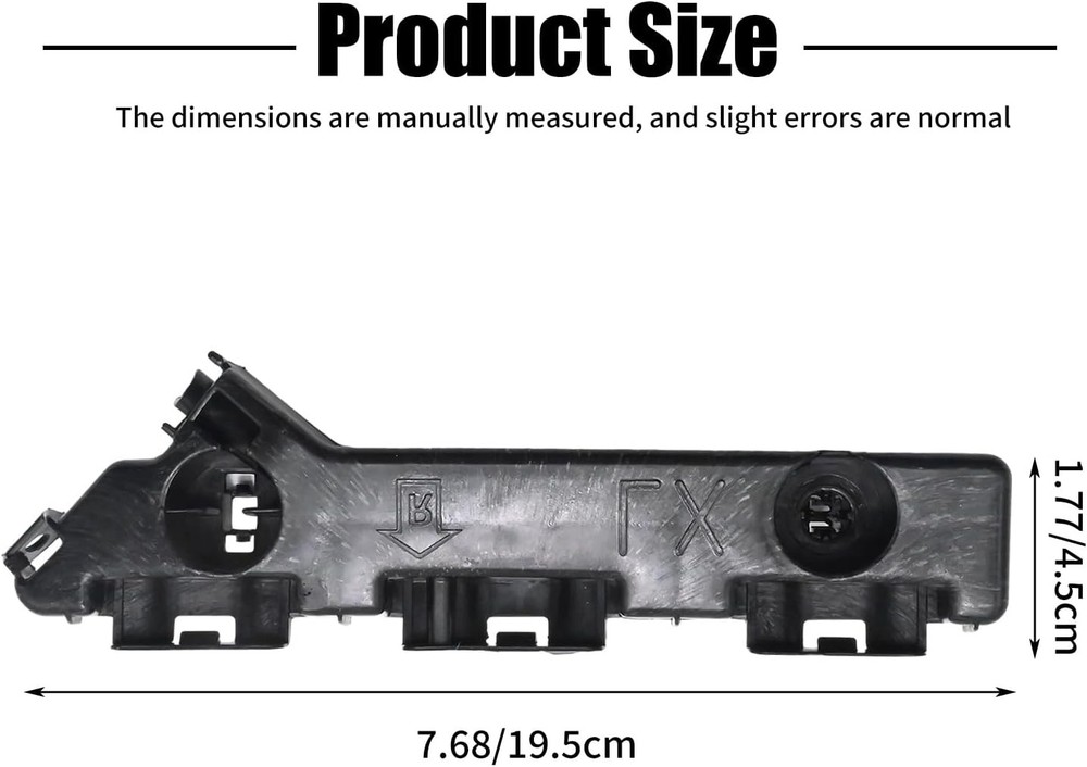 Front Bumper Retainer Support Lower Bracket, Left and Right, Replacement for 300