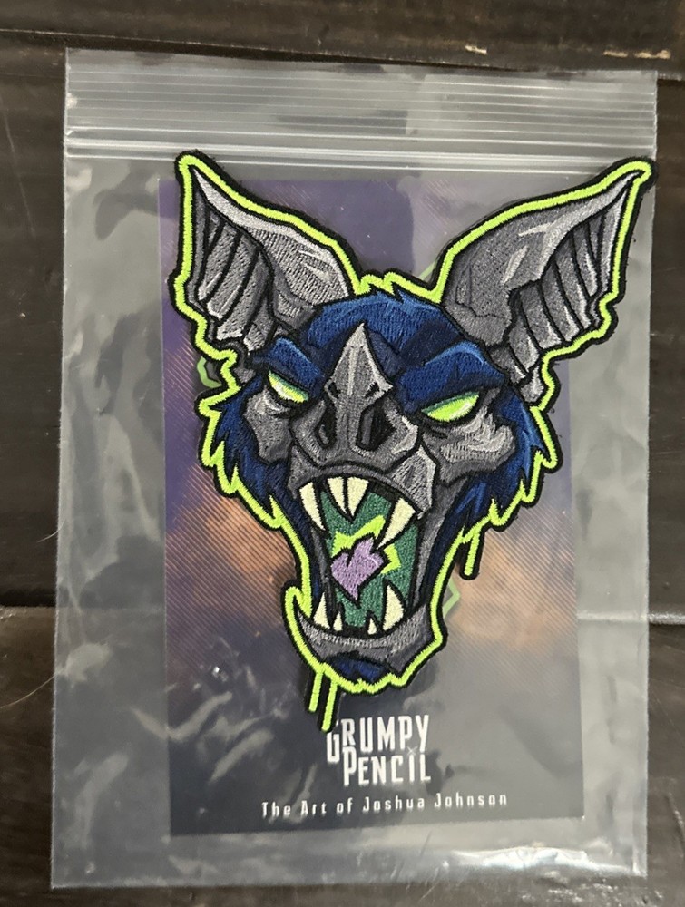 Grumpy Pencil EDC Embroidered Patch. New