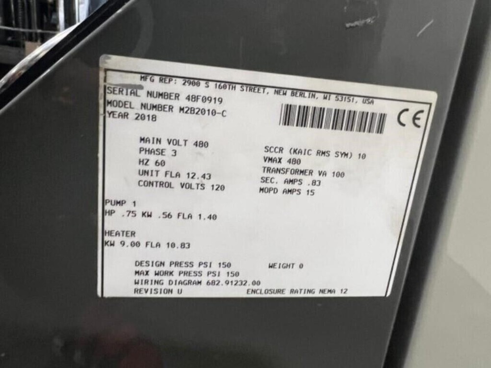 Sterling M2B2010-C 3/4 hp Temperature Control Unit