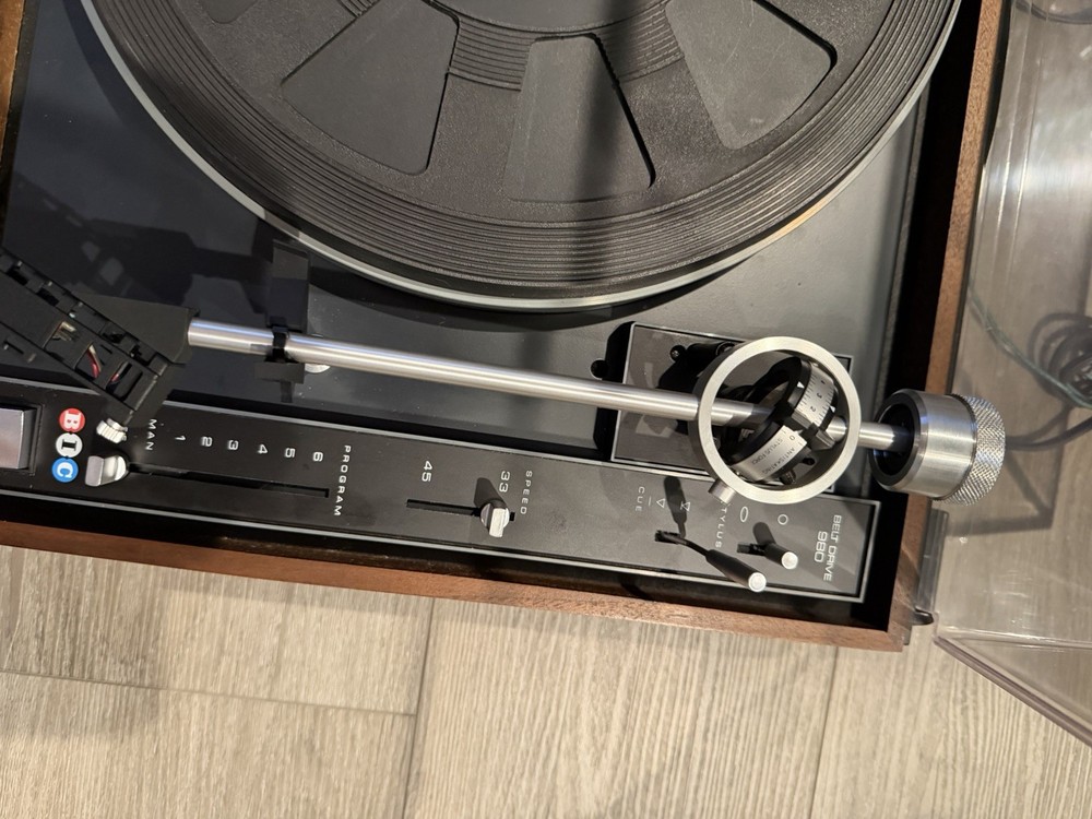BIC 960 Belt Drive Turntable Walnut 33/45 Auto Cycle ~ TESTED