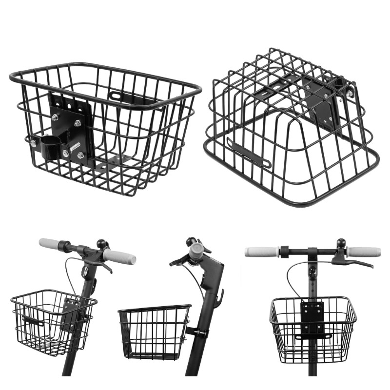 Electric Scooter Front Basket Scooter Mount Accessory Scooter Front Cargo Basket