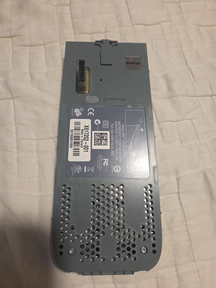 OEM Microsoft Xbox 360 Hard Drive HDD 60GB External Storage- Untested