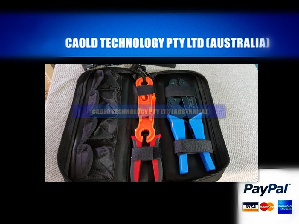 Cable Connector Tool Crimping Stripping Spanner Kit + Bag 10% Off