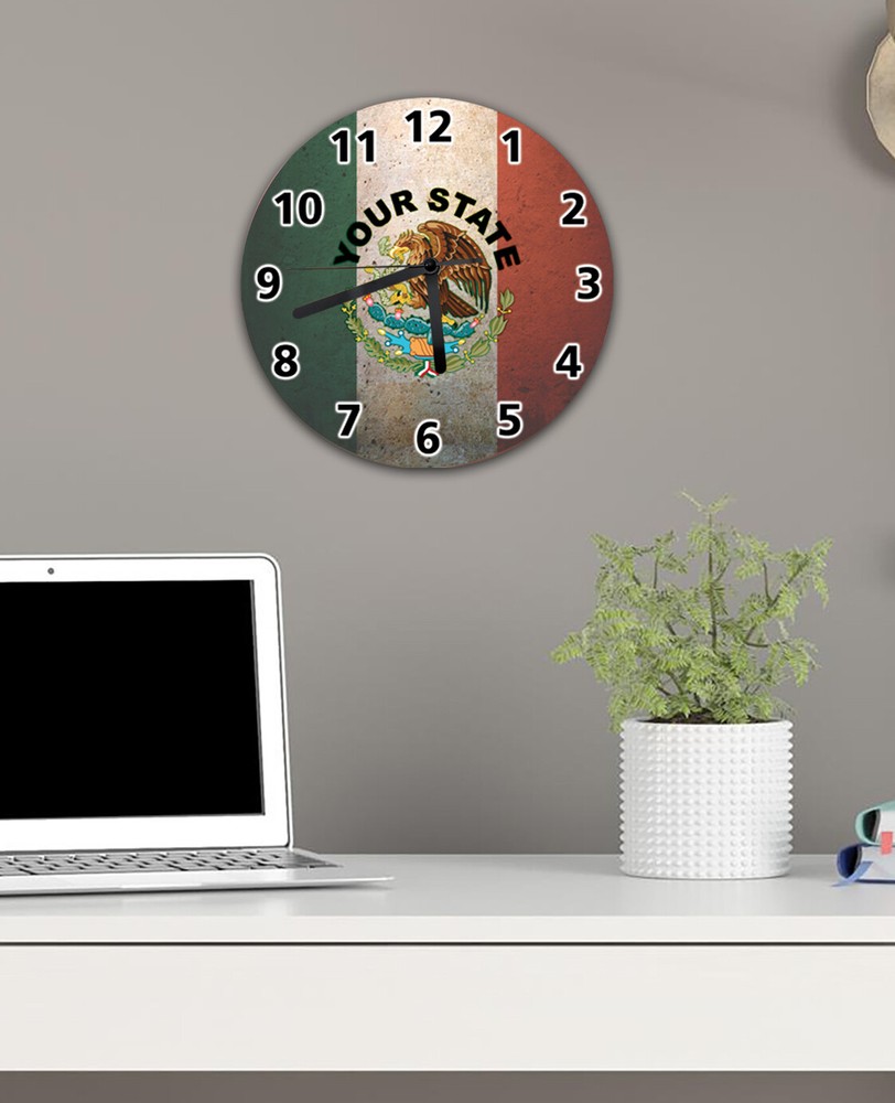 Mexico Escudo Wall Clock | Mexican Flag Clock | Eagle Clock | mexico wall clock
