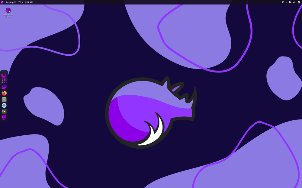 Rhino Linux 2023 - 64-bit - DVD or USB Flash Drive