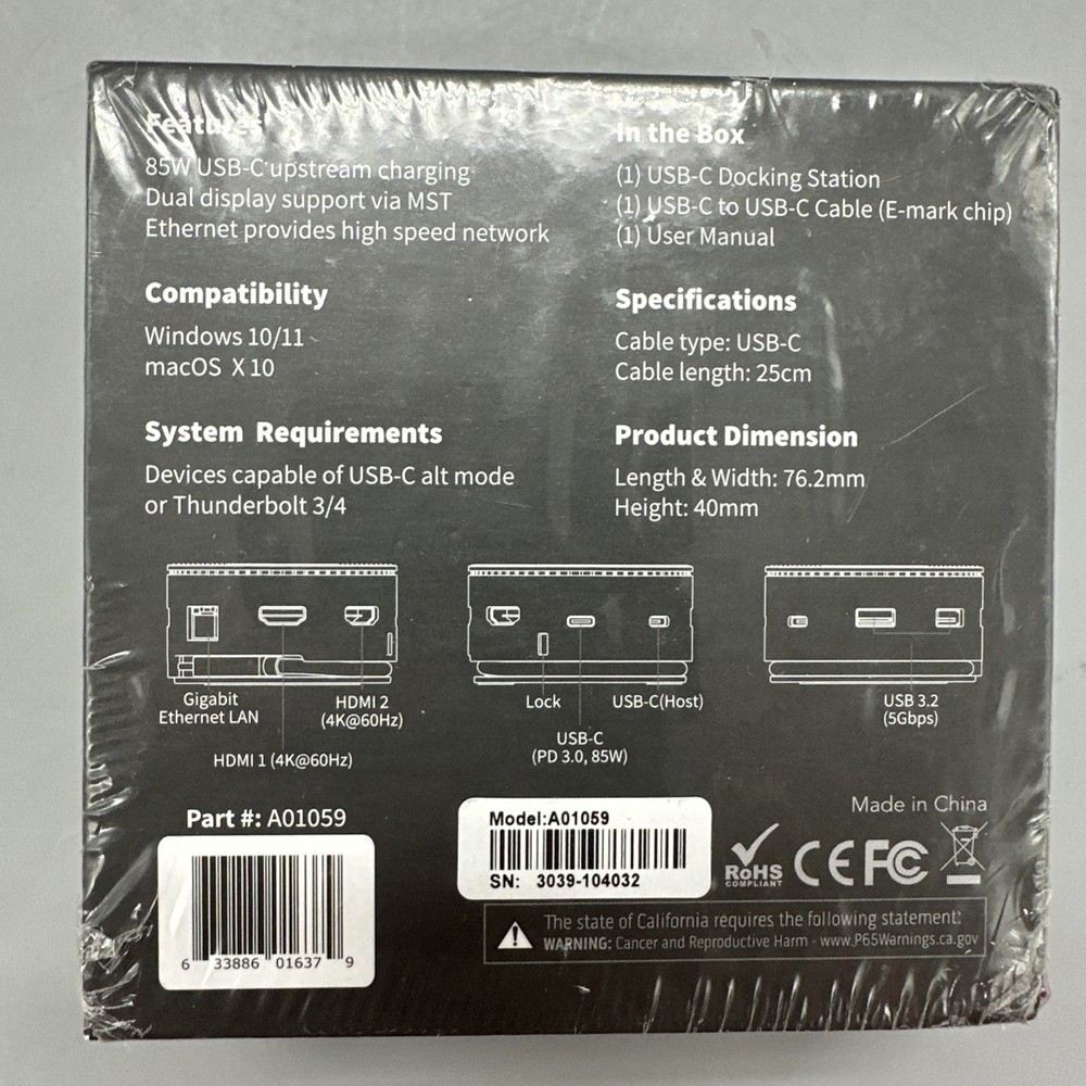 CODi Centro M3 7 Port USB-C Docking Station