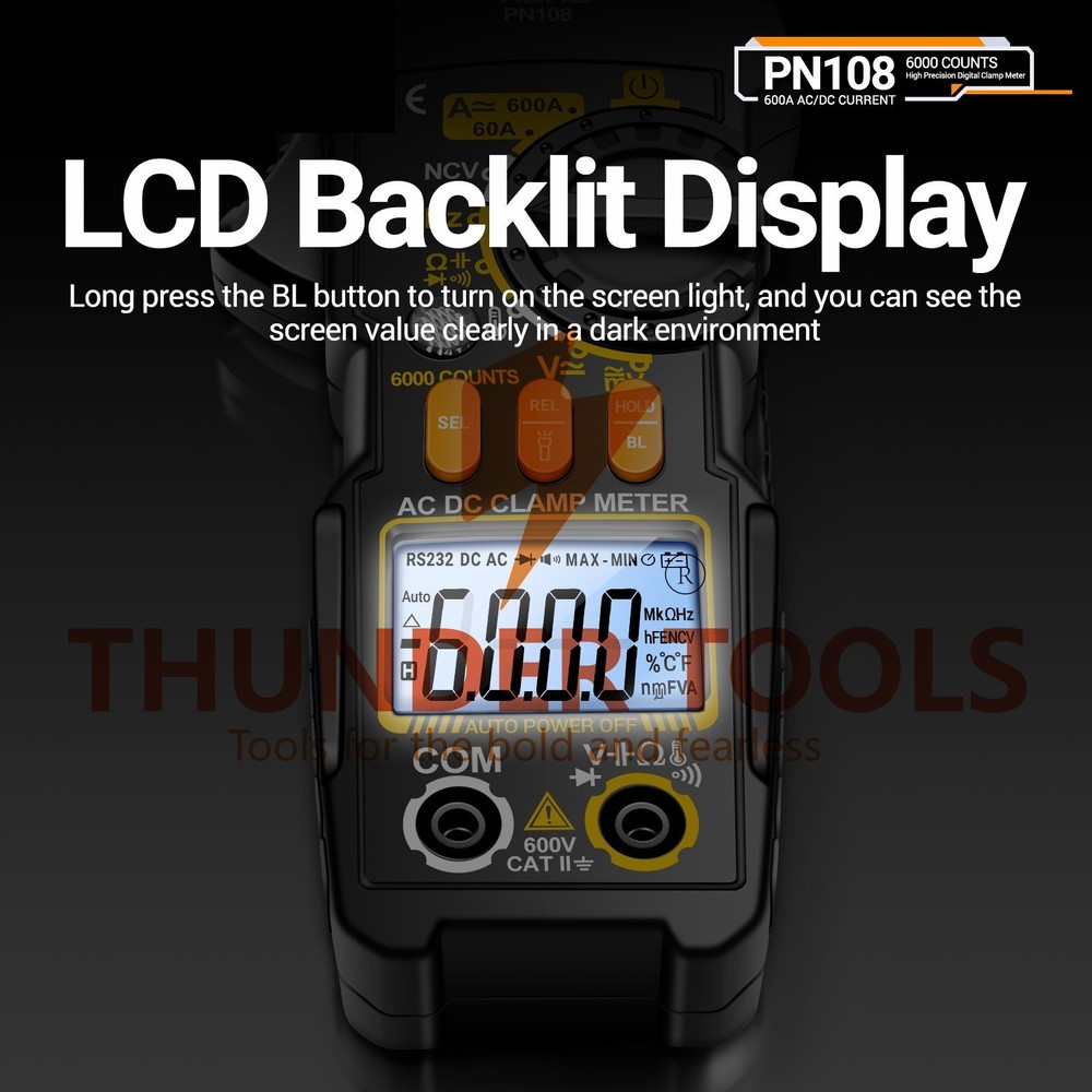 Thunder Tools ANENG PN108 Digital Clamp Meter Voltage Current Tester