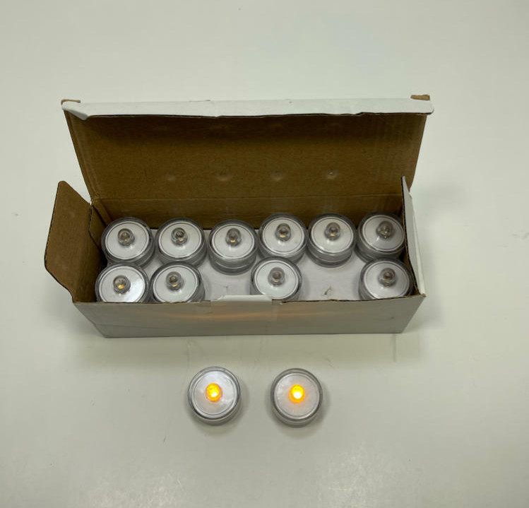 Submersible LED Lights, Waterproof Tea Lights, Yellow  24 pack