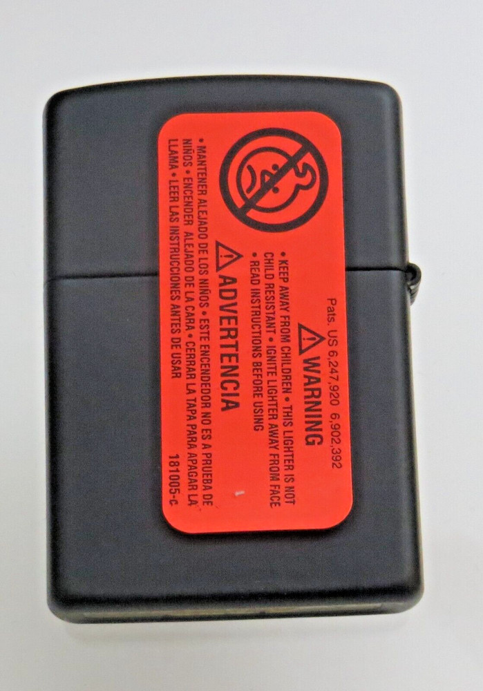 Zippo Heart Black Matte Lighter 28043 NEW