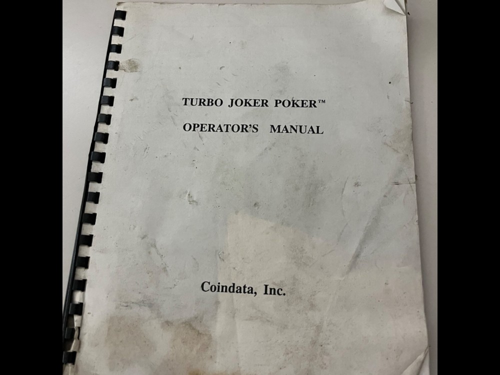 Turbo Joker Poker Operator Manusl