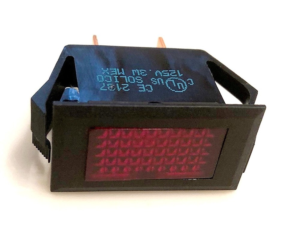 Newco 701449 Lamp Rectangular Red 120 Volts