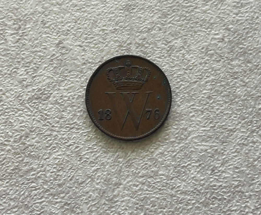 1876 Netherlands 1 One Cent L2