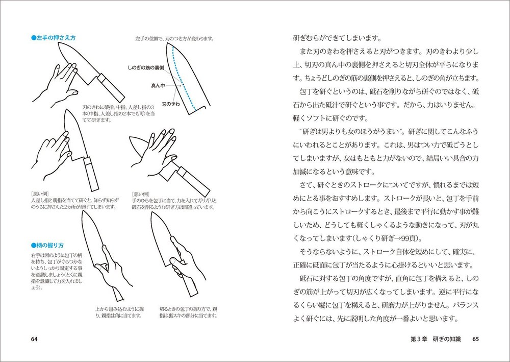 Japanese Kitchen Knife Guide book Knives Sharpening Techniques for beginner