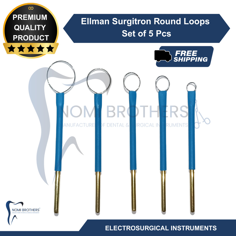 5Pc Loop Tip Set Blue Style Compatible Replacement Tips Dental Lab Kit