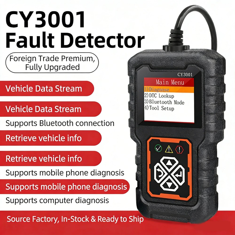 CY3001 Car OBD2 Scanner Diagnostic Tool Code Reader Car Voltage Tester Engine Fa