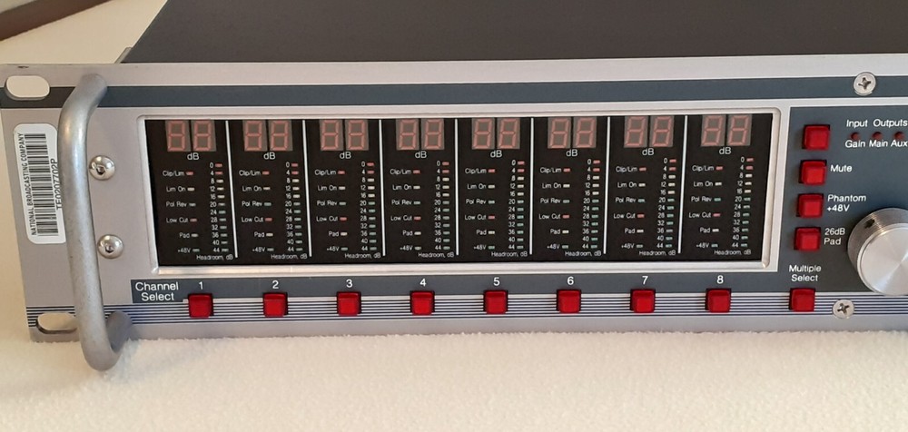 Aphex Model 1788 8-Channel Remote Controlled Microphone Preamplifier