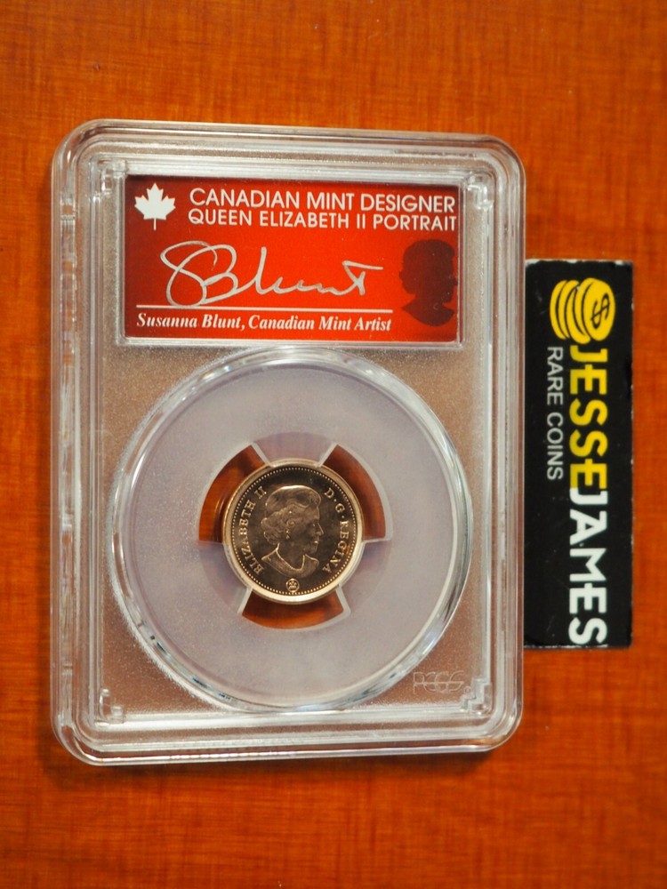 2012 1C CANADA CENT PCGS MS68 RD SUSANNA BLUNT SIGNED LAST CENT!