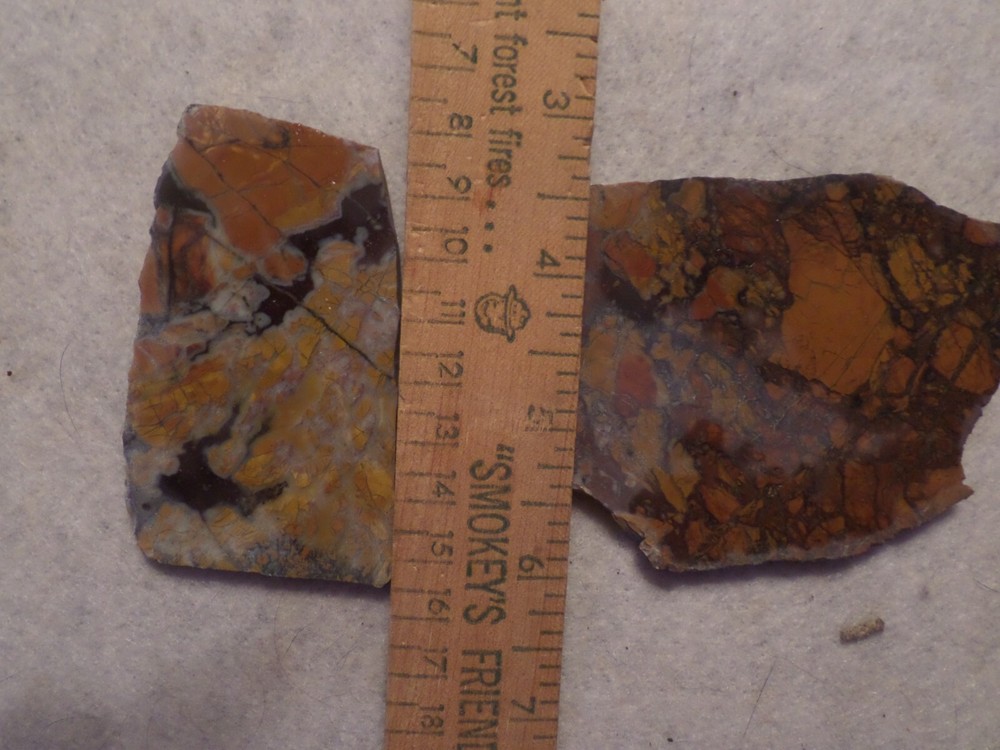 Two NICE STONY CREEK Brecciated JASPER Slabs