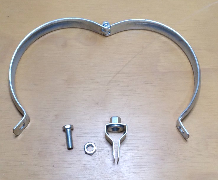 Split Ring Pipe Hanger - Galvanized - Hinged - SET of 2 - 133mm ( 5.25" ) - NEW