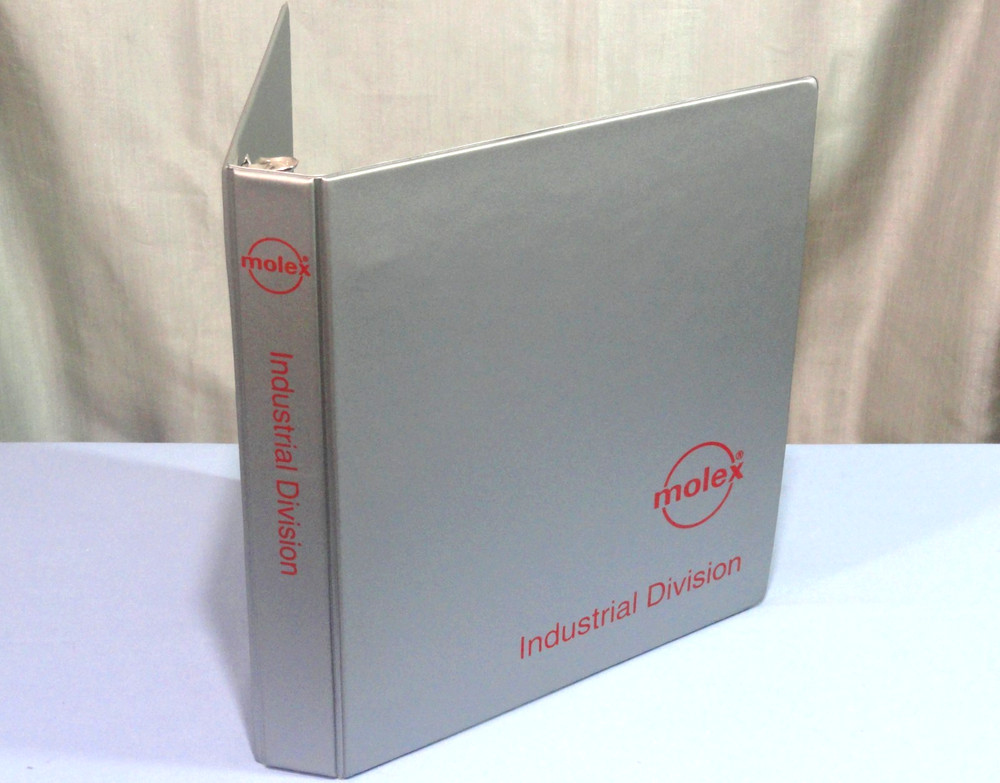 Vintage Molex Electronics Industrial Division 3 Ring Binder Notebook