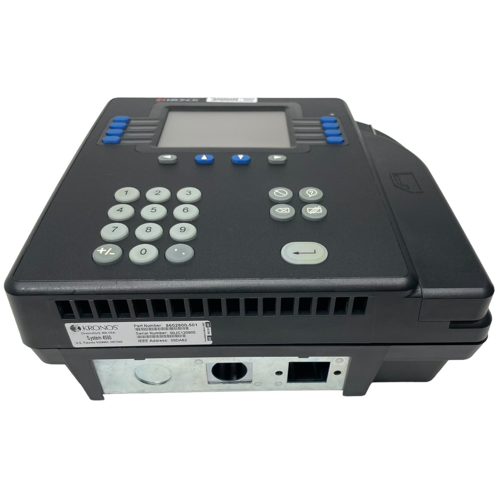KRONOS 8602800-501 System 4500 Digital Time Clock switching