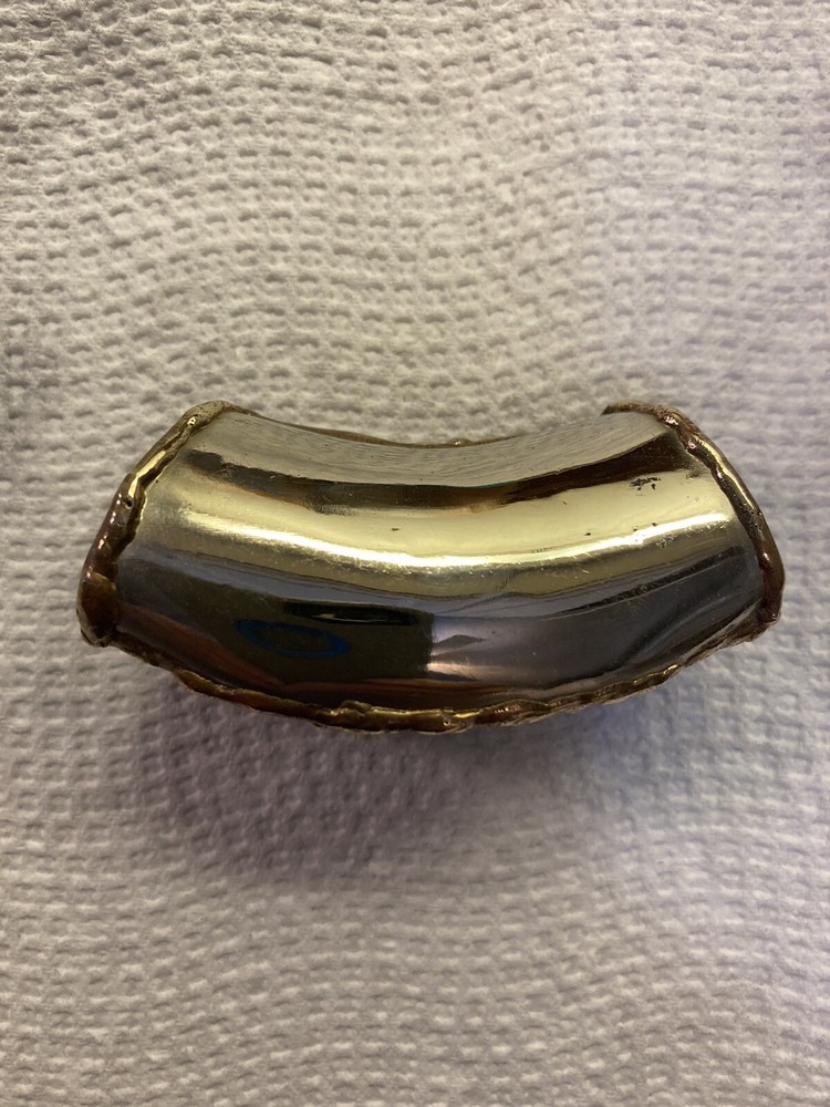 Mixed Metal Brutalist Labradorite Scarf Holder