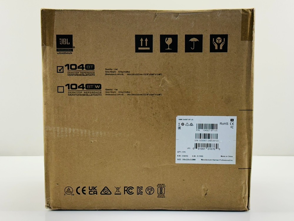 JBL Professional 1 Series 104-BT Compact Desktop Reference Monitors Bluetooth