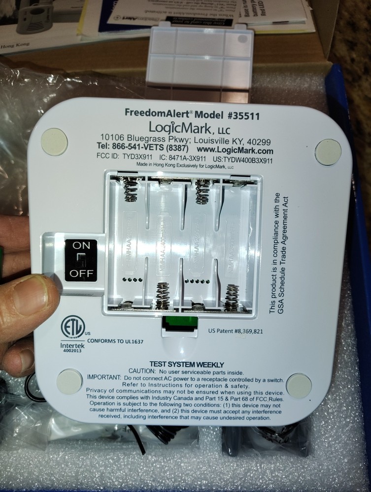 LogicMark Freedom Alert Fall w/ DECT Emergency Communicator ~ Model 35511