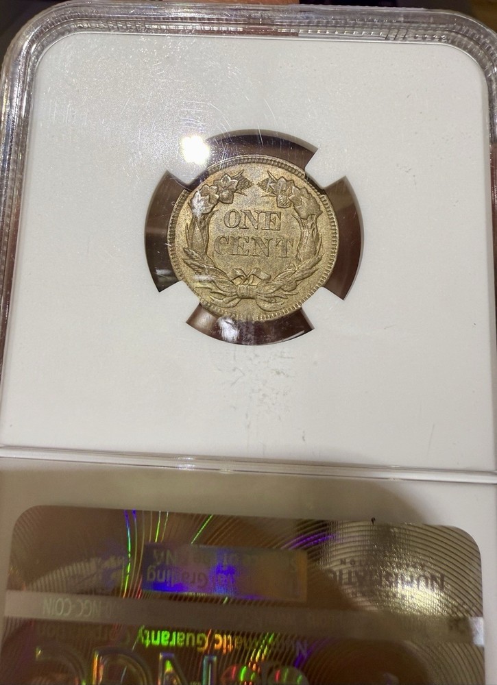 1857 Flying Eagle Cent NGC MS63 - Great Type Coin!