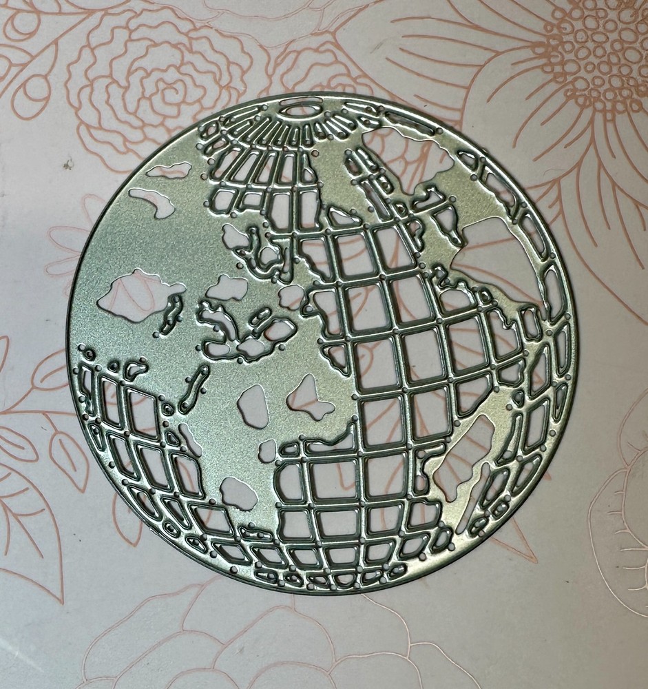 Tim Holtz Sizzix Alteration MINI GLOBE Metal Die Thinlits #661598 Travel World