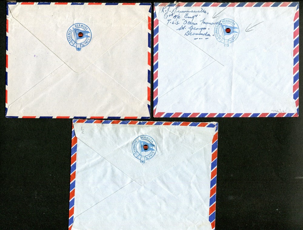 BERMUDA: (17150) RED X/OCEAN MONARCH/CANCEL/COVERS